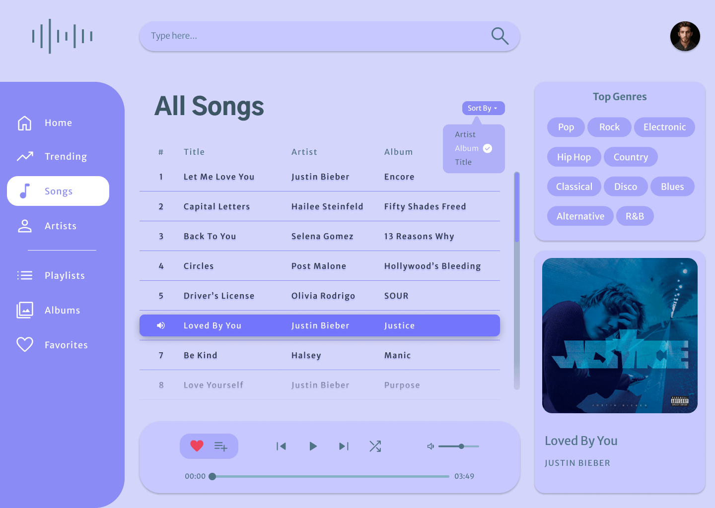 Screenshot of project: Emphasis